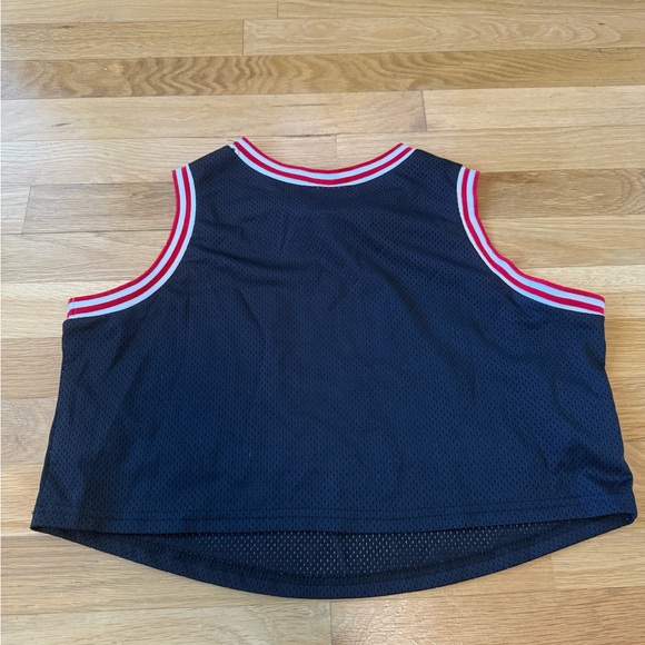Chicago Illinois 1994 Mesh Basketball Crop Top M Vintage inspired Streetwear - Picture 4 of 6